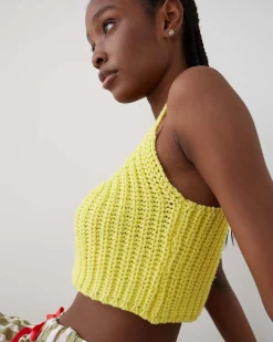 Dr. Bloom Mariquita Knitted Top - Yellow Outlet