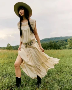 Free People Meadows Edge Maxi Dress - Tea Hot