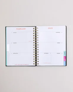 ban.do Medium 12-Month Annual Planner - Green Plaid Online