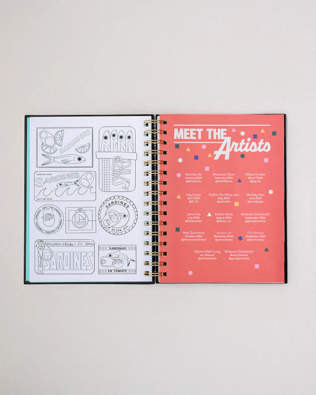 ban.do Medium 12-Month Annual Planner - Thrilled to Be Here Sale