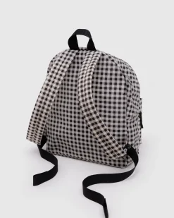 Baggu Medium Nylon Backpack - Black & White Gingham Discount