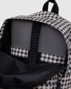 Baggu Medium Nylon Backpack - Black & White Gingham Discount