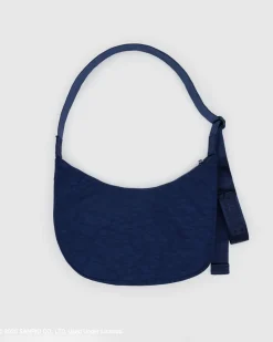 Baggu Medium Nylon Crescent Bag w/ Key Leash - Embroidered Hello Kitty & Teddy Hot