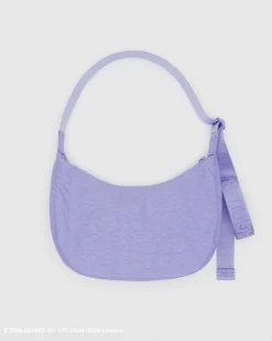 Baggu Medium Nylon Crescent Bag w/ Key Leash - Embroidered My Melody Strawberry Outlet