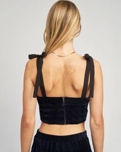 En Saison Micah Bustier Top - Navy