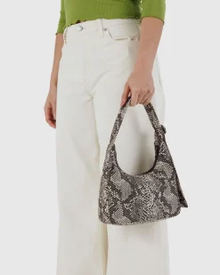 Baggu Mini Nylon Shoulder Bag - Snakeskin