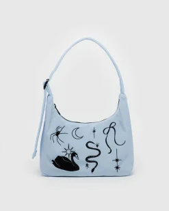 Baggu Mini Nylon Shoulder Bag - Embroidered Ballet Icons Sale