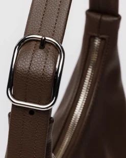 Baggu Mini Recycled Leather Shoulder Bag - Brown Hot
