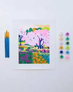 Paint Anywhere Mini Unframed Paint By Numbers - Cherry Blossoms Best