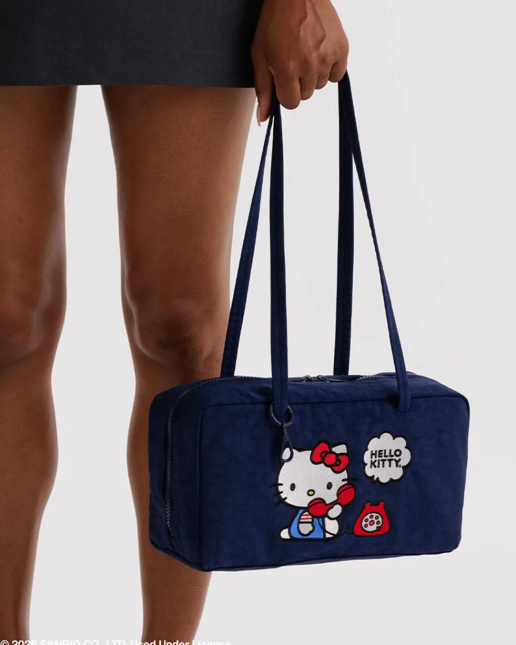 Baggu Nylon Bowler Bag - Embroidered Hello Kitty Phone Outlet