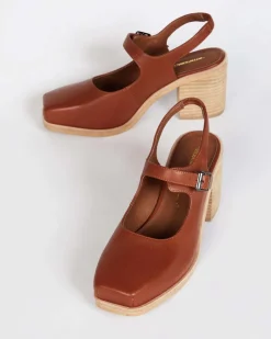 Intentionally Blank Office Clog - Cognac New