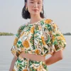 Farm Rio Off-White Biriba Cropped Top Best
