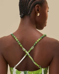 Farm Rio Off-White Palm Fan Midi Dress Sale