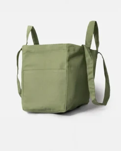 OMOM Organic Cotton Low Tote Bag - Green Clearance