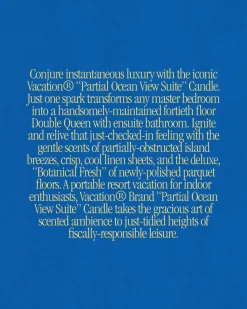 Vacation Sunscreen Candle Partial Ocean View Suite Outlet