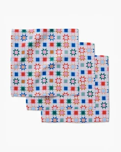 Geometry Patchwork Picnic Dishcloth Set Outlet