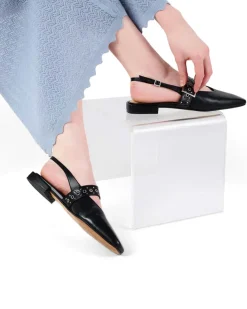 Intentionally Blank Pearl Slingback Ballet Flat - Black Outlet
