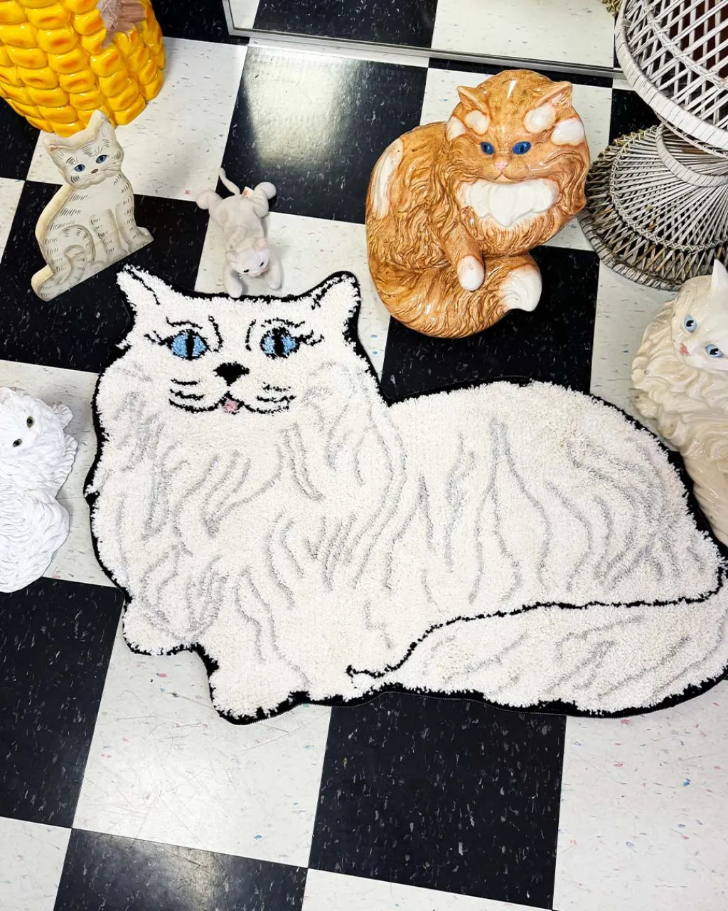A Shop of Things Persian Cat Rug Discount