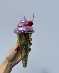 Sofiest Designs Pink Disco Ice Cream Cone