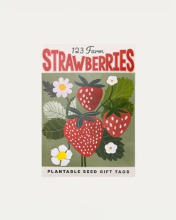 123 Farm Plantable Seed Gift Tags - Strawberries New