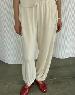Le Bon Shoppe Pointelle Balloon Pants - Naturel Online