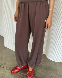 Le Bon Shoppe Pointelle Balloon Pants - Chocolate Online