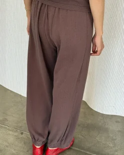 Le Bon Shoppe Pointelle Balloon Pants - Chocolate Online