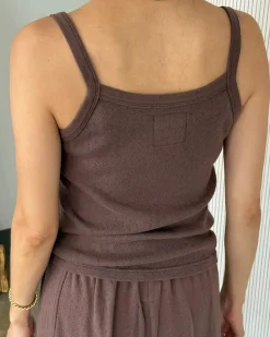 Le Bon Shoppe Pointelle Eve Cami - Chocolate Discount