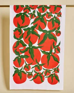 One & Only Paper Cotton Tea Towel Pomodoro Tomato New