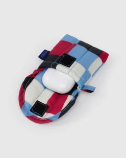 Baggu Puffy Earbuds Case - Painted Check Online