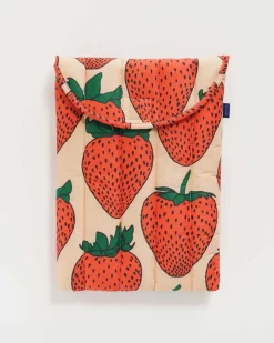 Baggu Puffy Laptop Sleeve 13" - Strawberry Hot