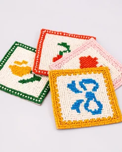 ban.do Beaded Coaster Set Quilt
