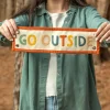 1canoe2 Rainbow Go Outside Embroidered Canvas Banner Best