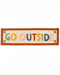 1canoe2 Rainbow Go Outside Embroidered Canvas Banner Best