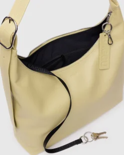 Baggu Recycled Leather Shoulder Bag - Straw