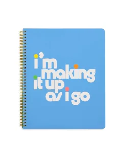 ban.do Rough Draft Large Notebook - Making It Up As You Go, Blue Blue Making It Up As You Go Discount
