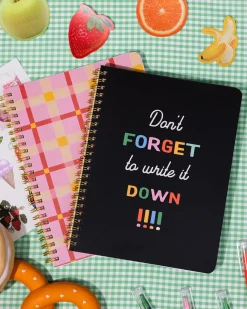 ban.do Rough Draft Mini Notebook - Pink Plaid Best