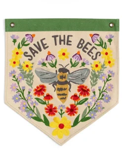 1canoe2 Save the Bees Embroidered Canvas Banner