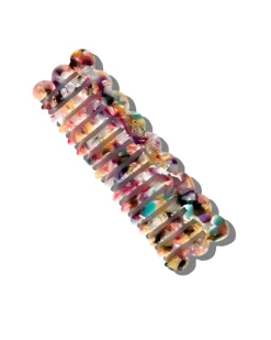 Solar Eclipse Scalloped Acetate Wide Tooth Hair Comb - Multi Tortoise Online