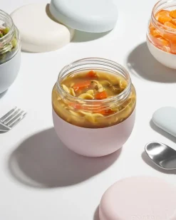W&P Seal Tight Glass Bowl - Blush Discount