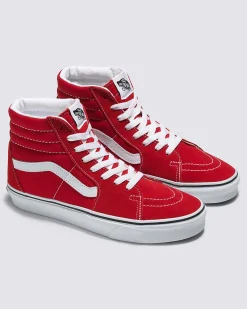 Vans Sk8-Hi Sneaker - Racing Red + True White Hot