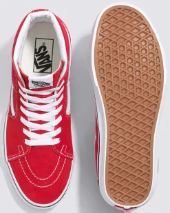 Vans Sk8-Hi Sneaker - Racing Red + True White Hot