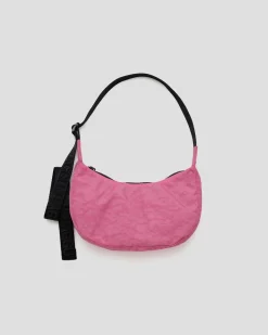 Baggu Small Nylon Crescent Bag - Azalea Pink New