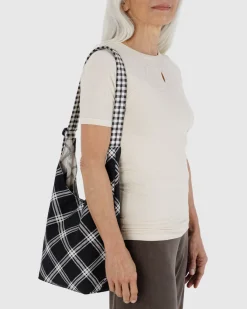 Baggu Small Nylon Sling - Mixed Plaid