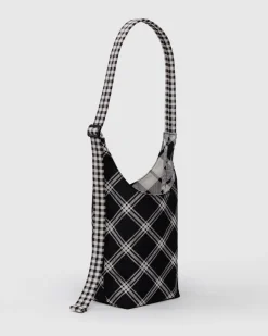 Baggu Small Nylon Sling - Mixed Plaid