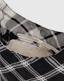 Baggu Small Nylon Sling - Mixed Plaid