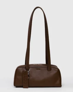 Baggu Small Recycled Leather Bowler Bag - Brown Best