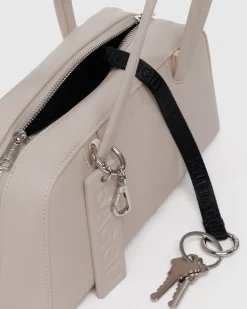 Baggu Small Recycled Leather Bowler Bag - Stone Sale