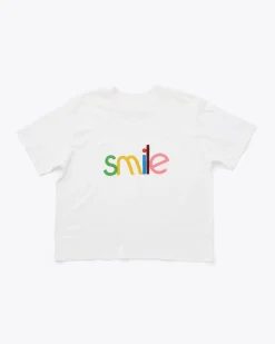ban.do Smile Boxy Tee - Ivory Outlet