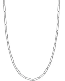 HoopLa Style Stainless Steel Paper Clip Chain - Silver Sale